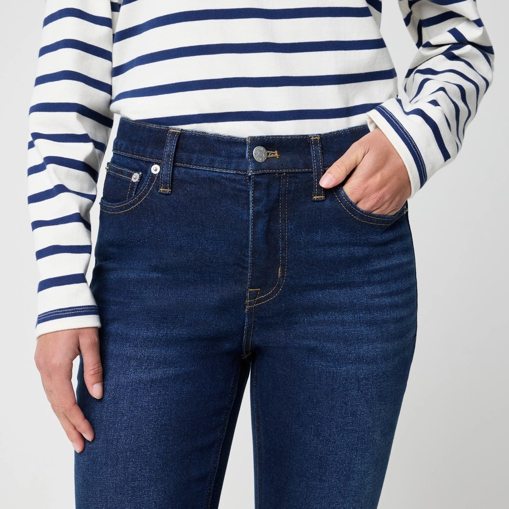 J. Crew Mid-rise flare crop jean in all-day stretch NWT size 35 US size 20 - Picture 3 of 15